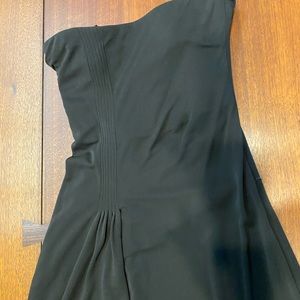 Long black gown with slit on right side